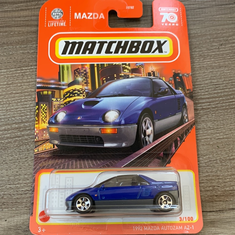 Matchbox Car 1992 Mazda Autozam AZ-1 Mattel 3/100 New MBX Classic 90s